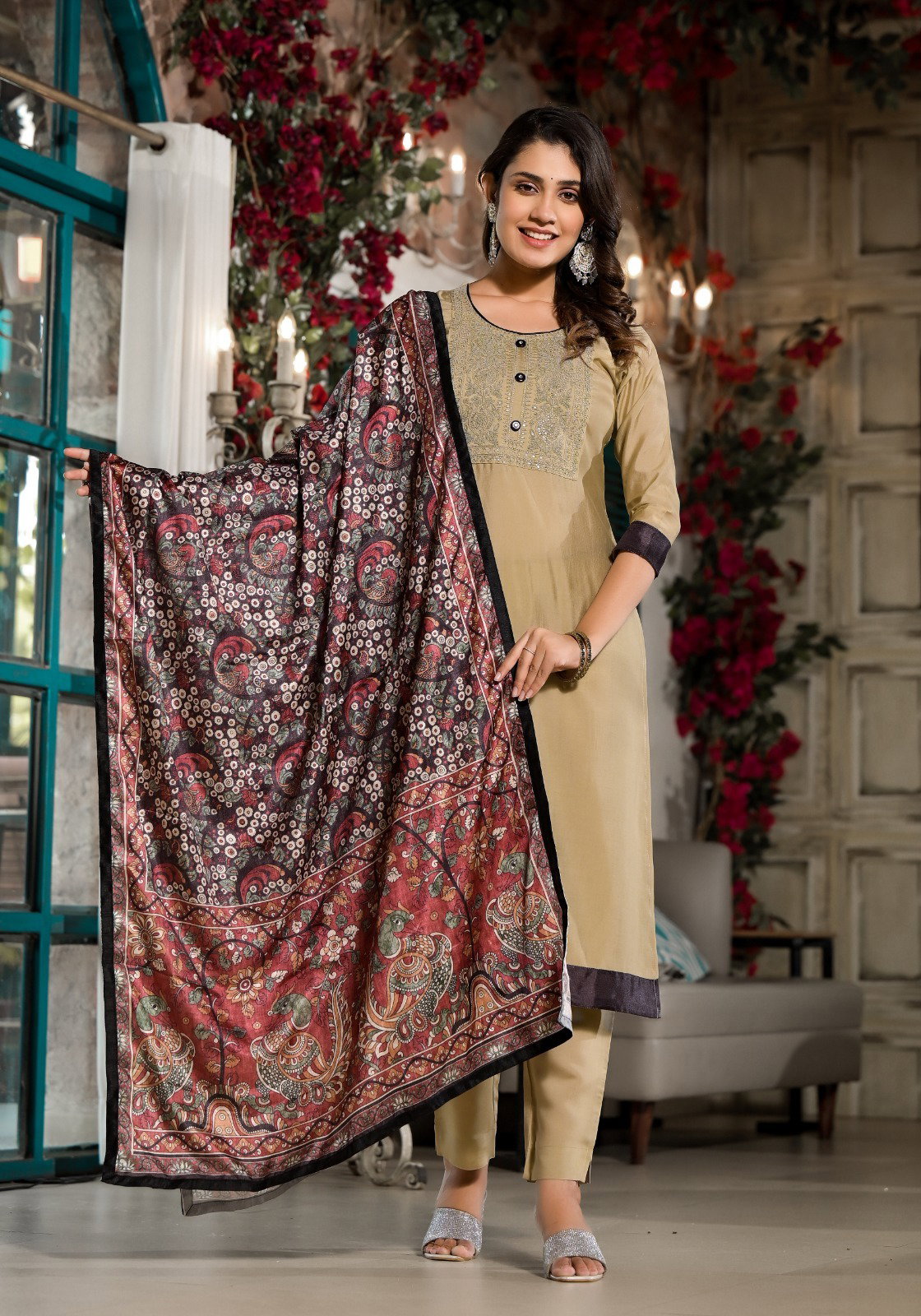 Label Khoj 9601 Kurti Bottom With Dupatta Collection