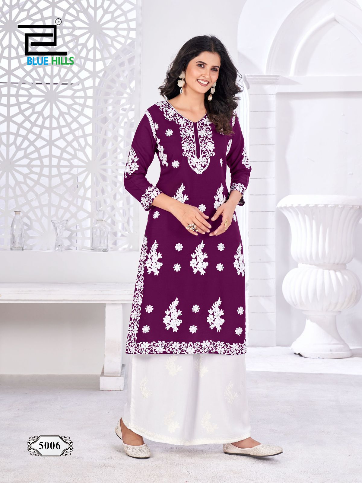 Blue Hills Victoria Vol 5 Rayon Kurti With Plazzo Collection