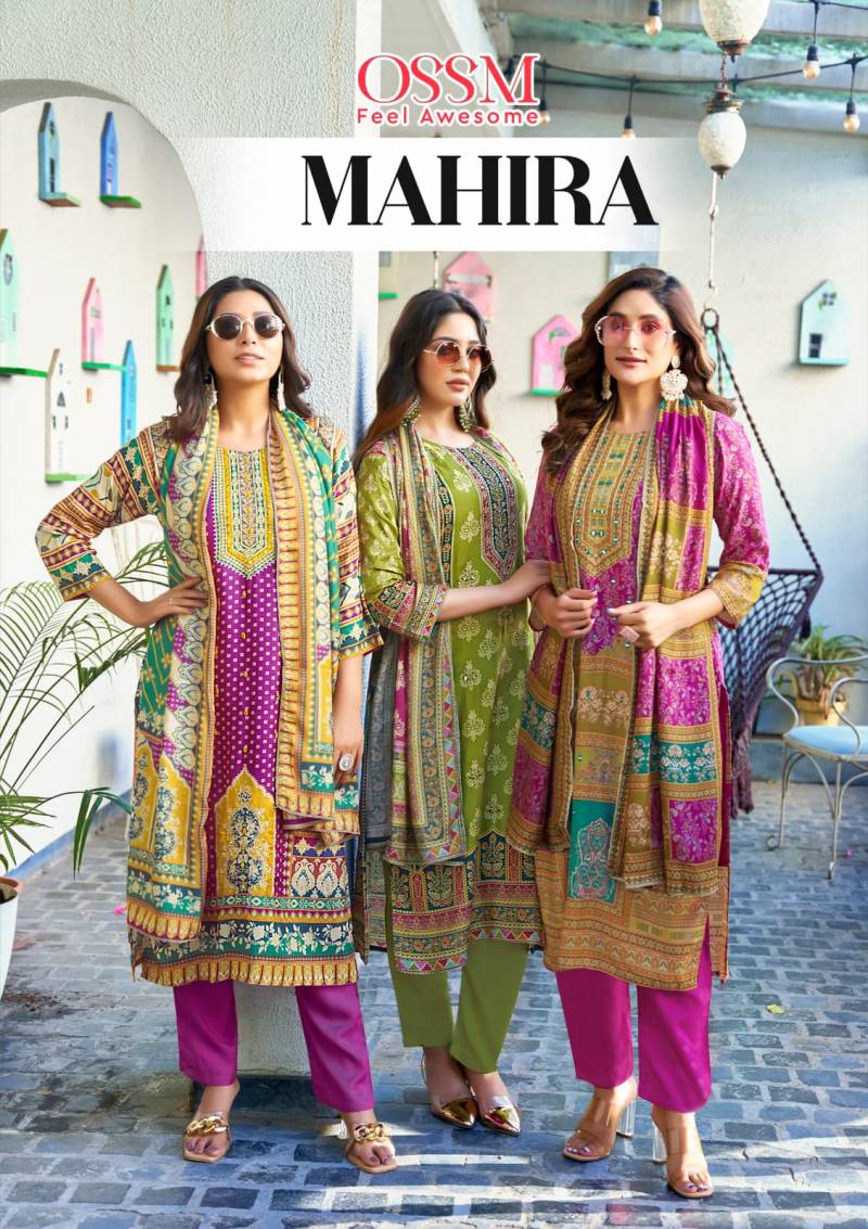Ossm Mahira Top Bottom With Dupatta Collection