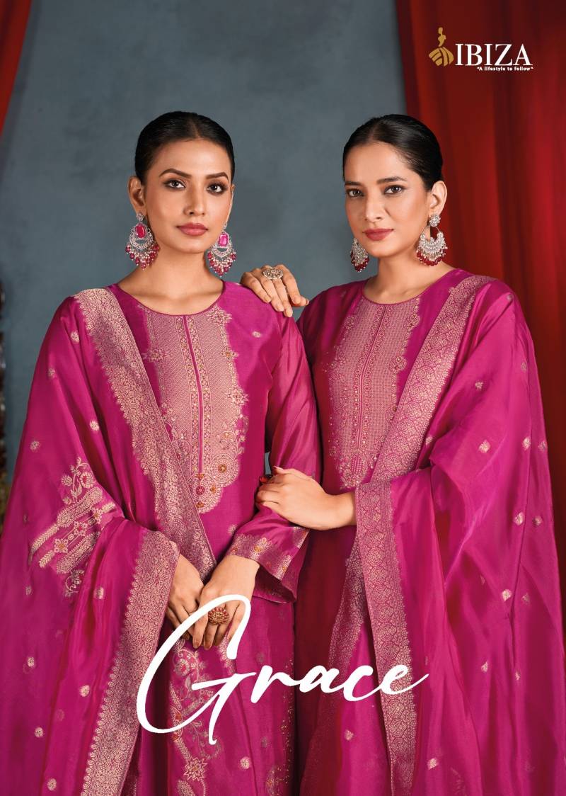 Ibiza Grace Silk Designer Salwar Kameez Collection