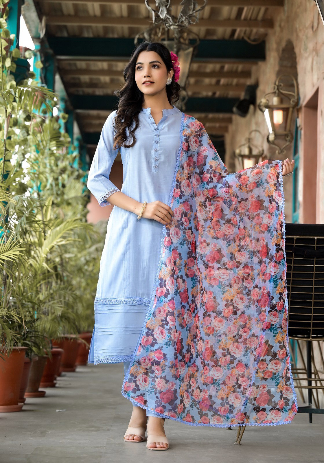 Label Khoj 9603 Kurti Bottom With Dupatta Collection
