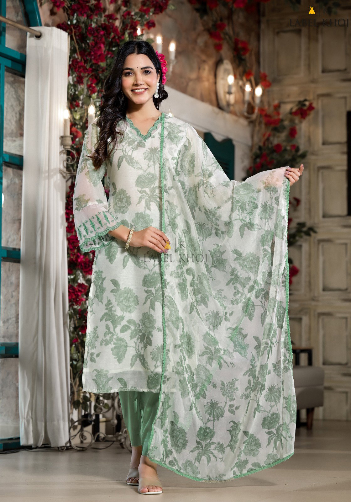 Label Khoj 9606 Kurti Bottom With Dupatta Collection