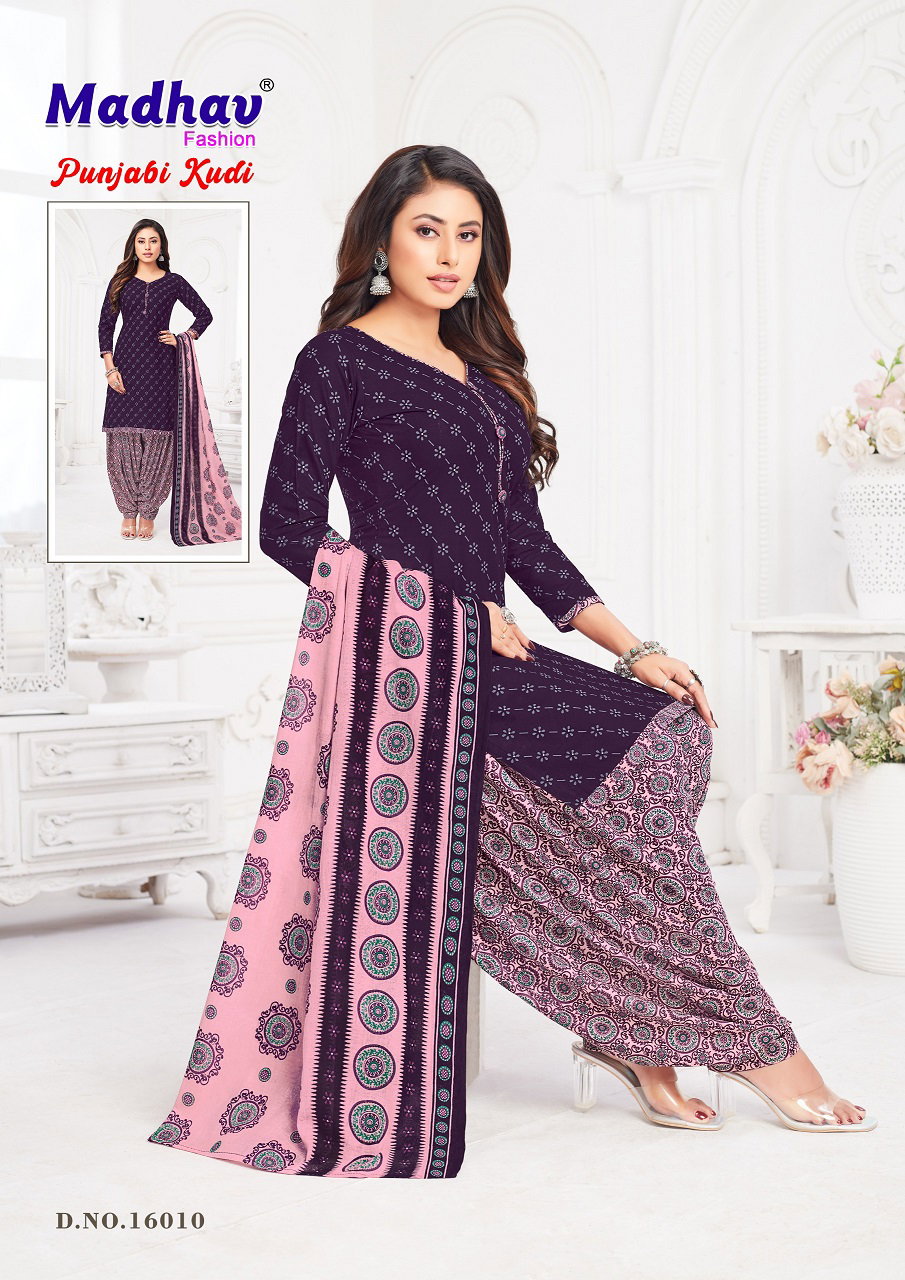 Madhav Punjabi Kudi Vol 16 Cotton Printed Dress Material
