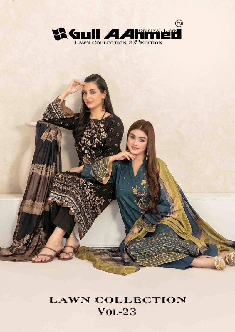 Gull A Ahmed Lawn Vol 23 Lawn Cotton Dress Material Collection