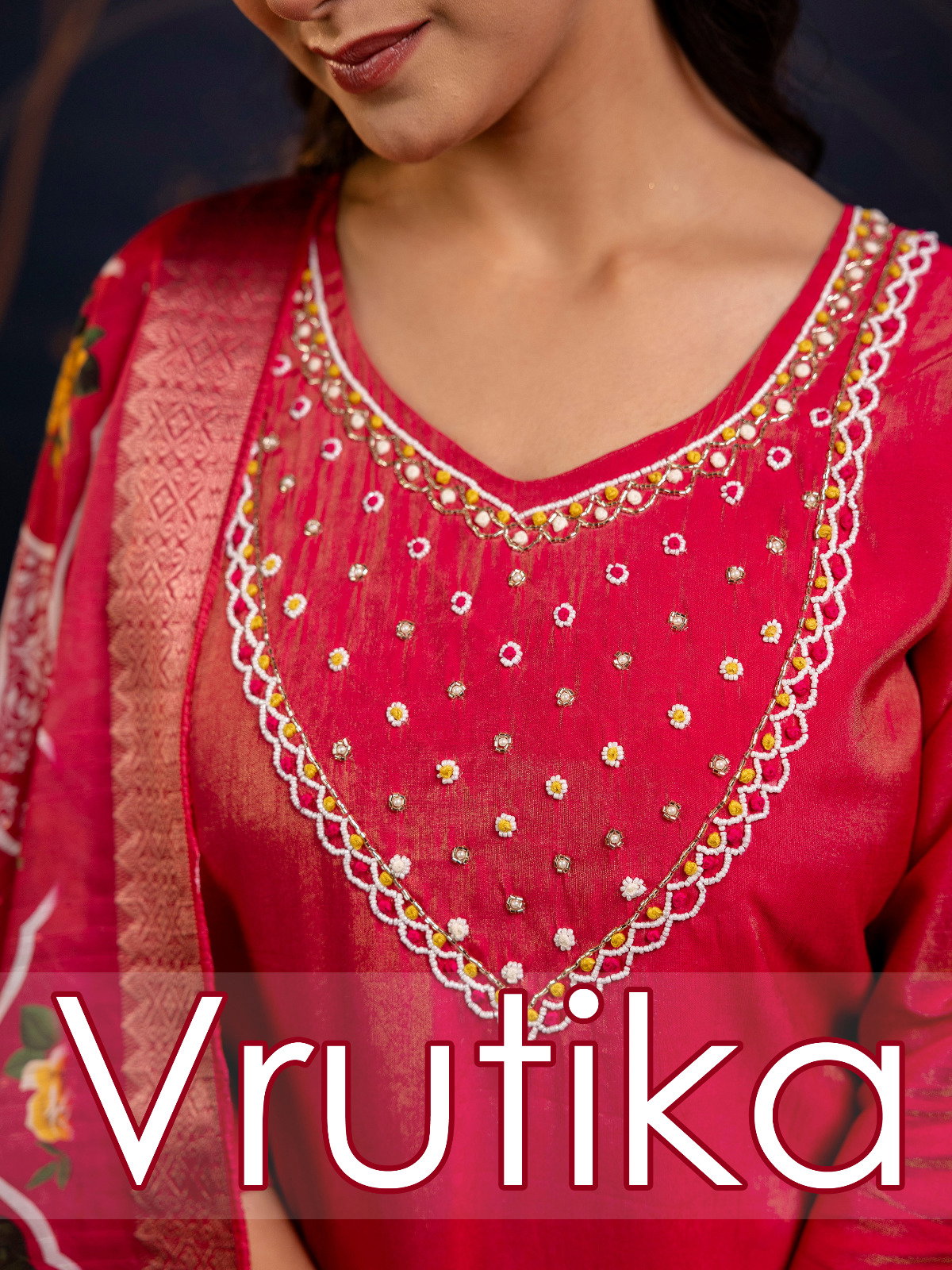 VredeVogel Vrutika Simar Kurti Pant With Dupatta Collection