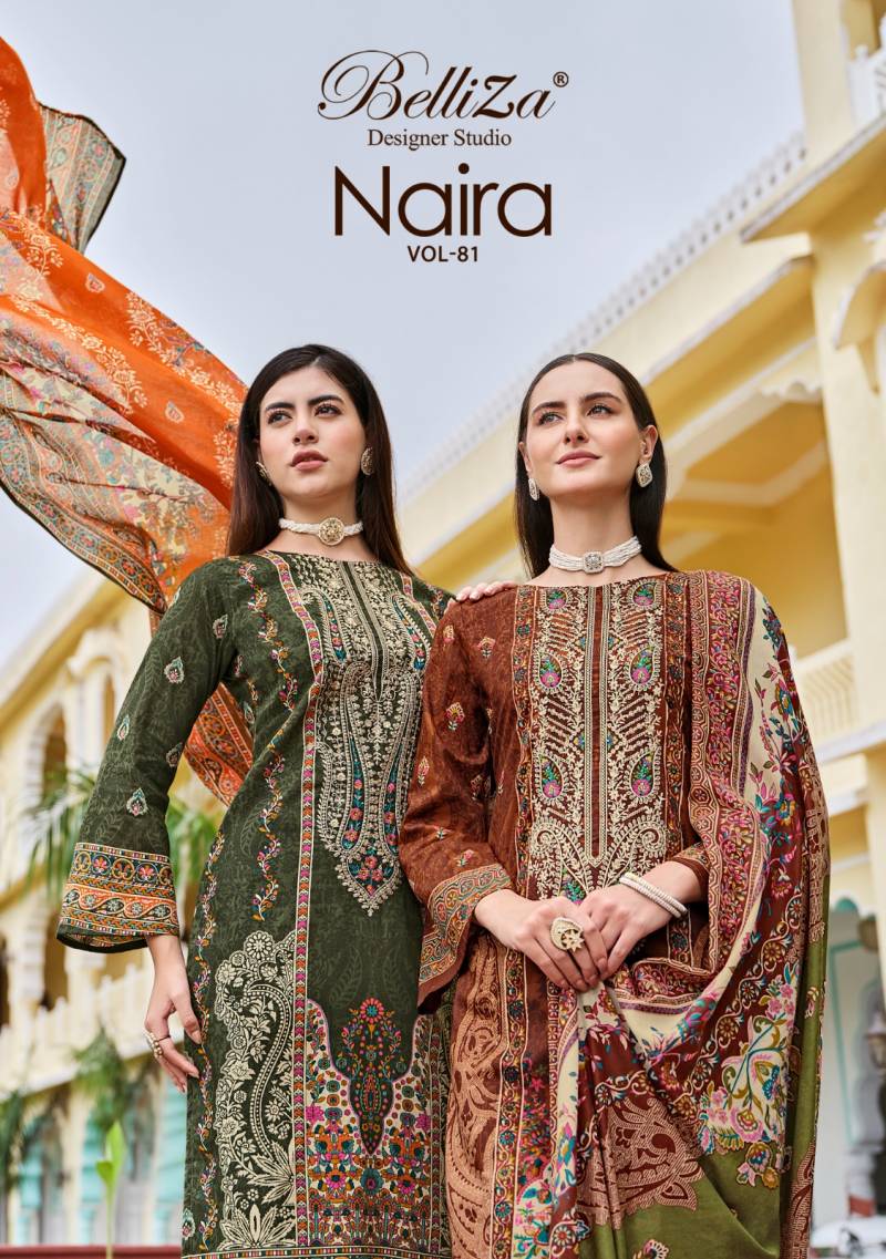 Belliza Naira Vol 81 Cotton Printed Dress Material Collection