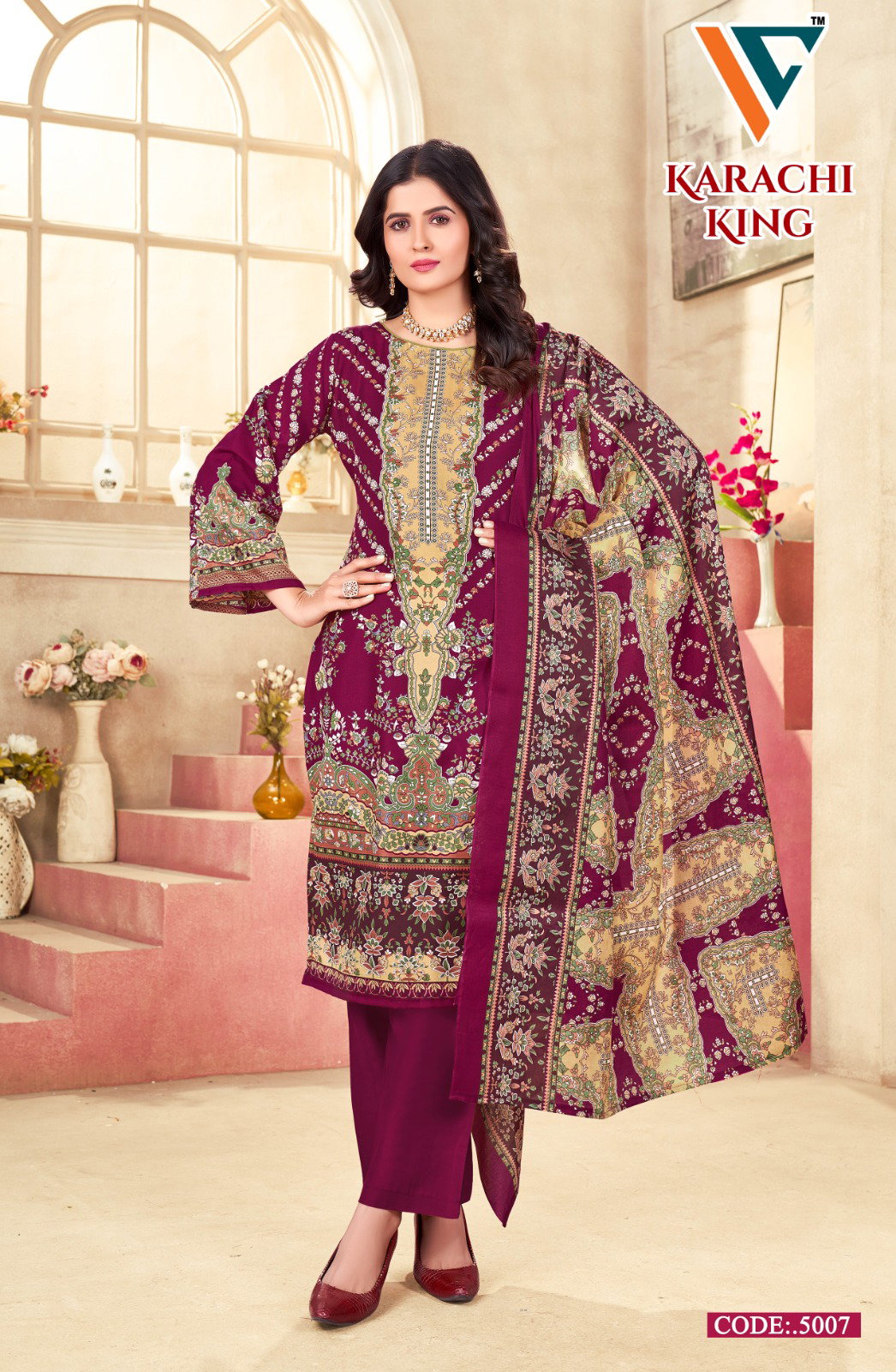 Vandana C Karachi King Vol 5 Dress Material Collection
