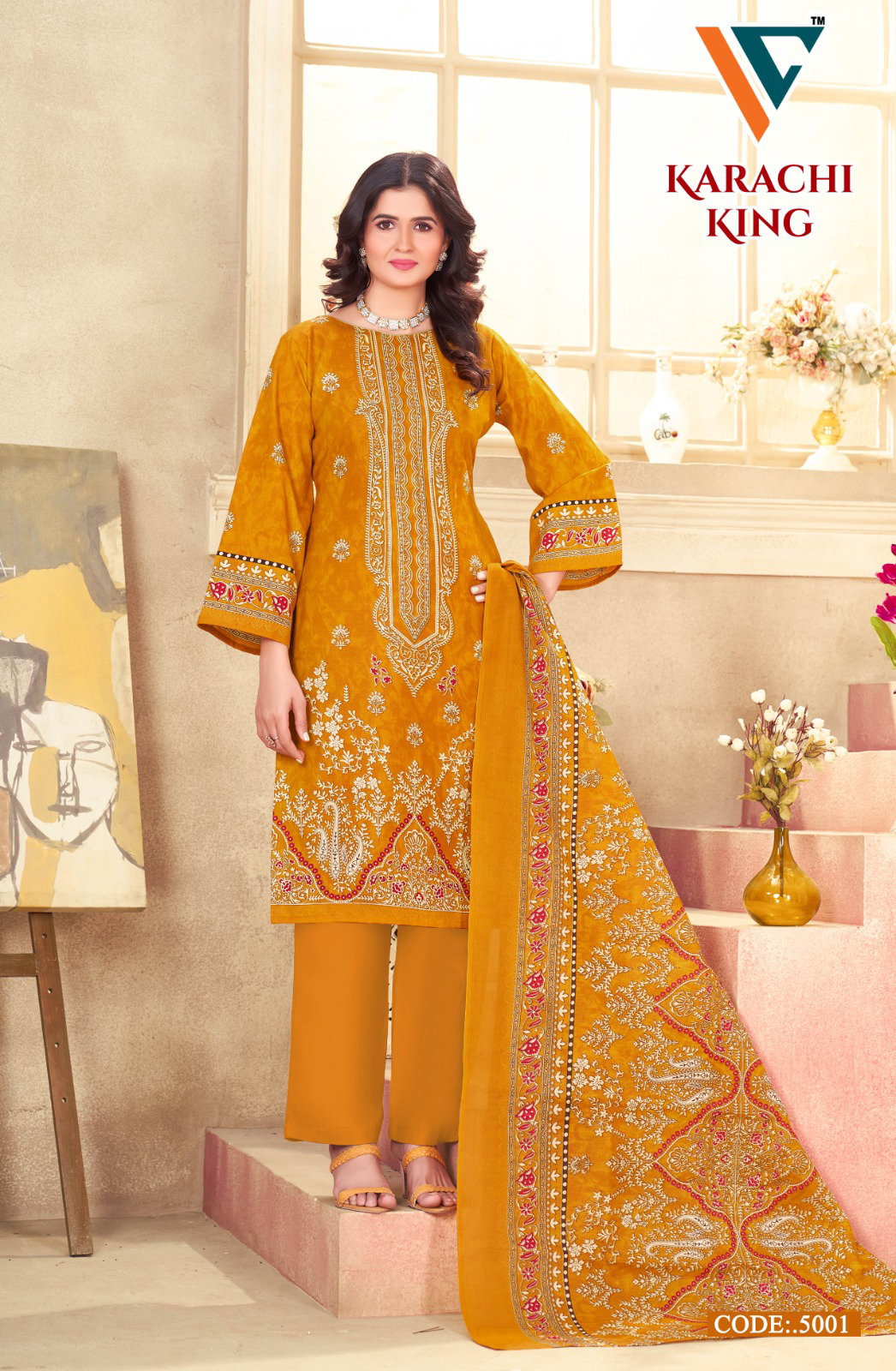 Vandana C Karachi King Vol 5 Dress Material Collection