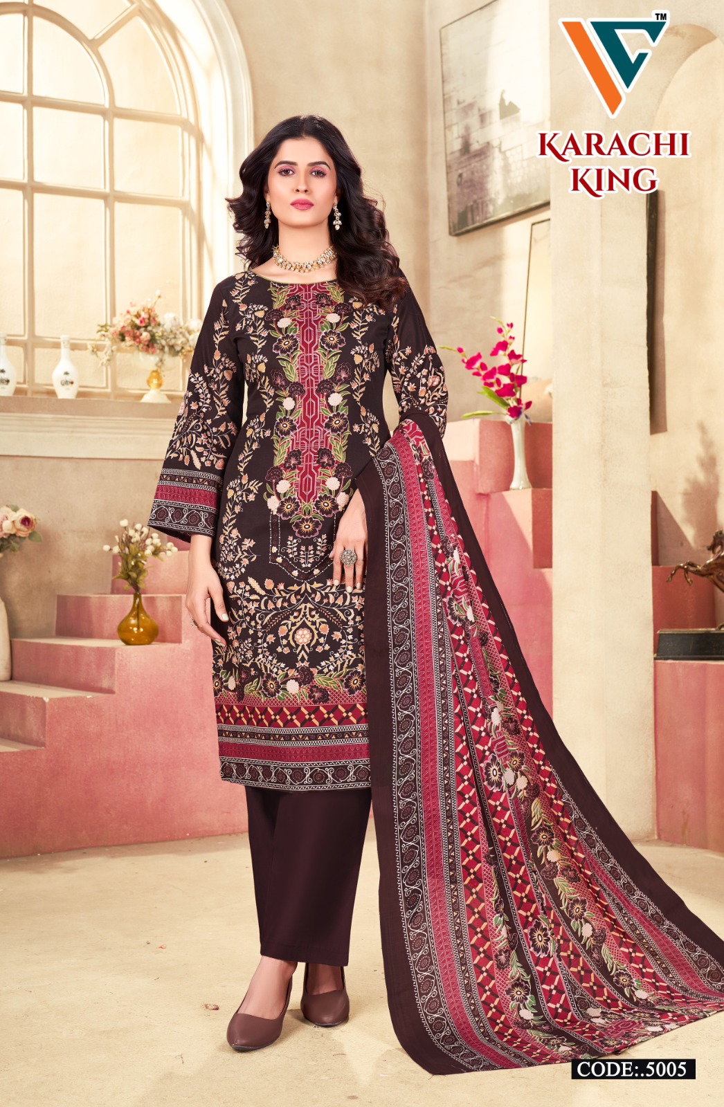 Vandana C Karachi King Vol 5 Dress Material Collection