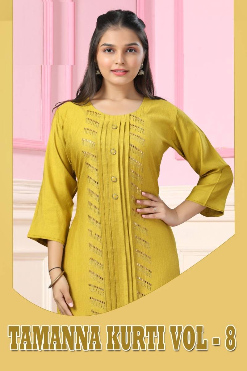 Tamanna Kurti Vol 8 Shimmer Fancy Kurti Collection