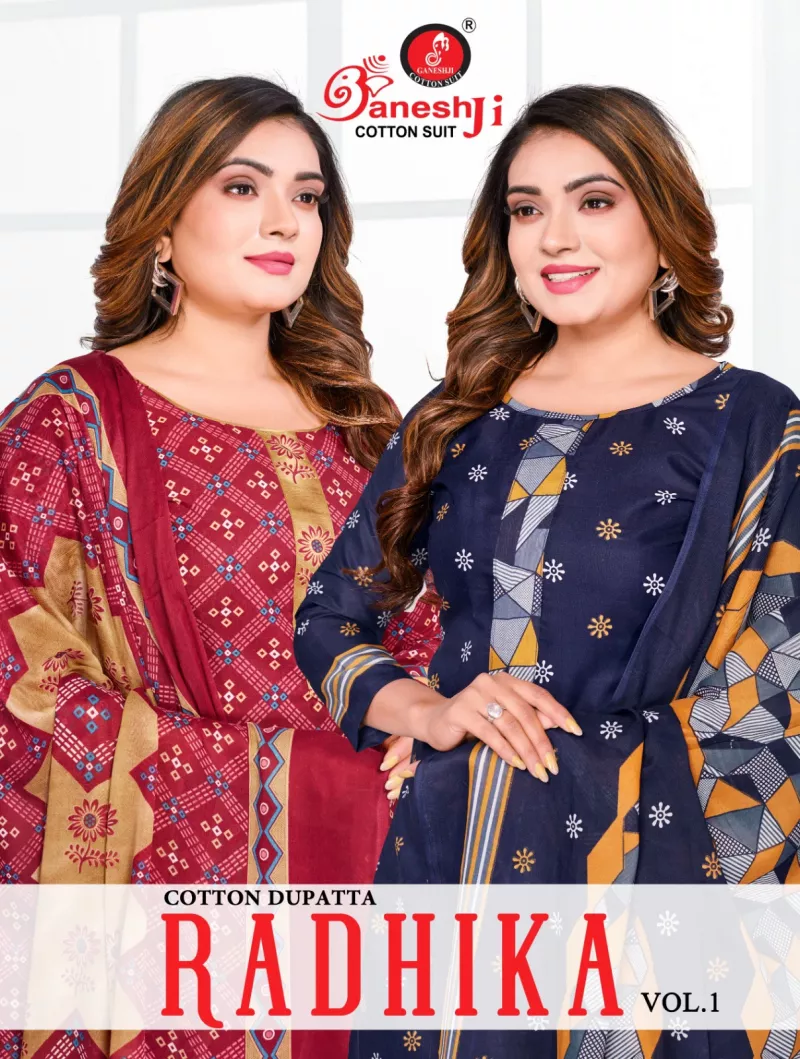Ganeshji Radhika Vol 01 Soft Cotton Dress Material Collection