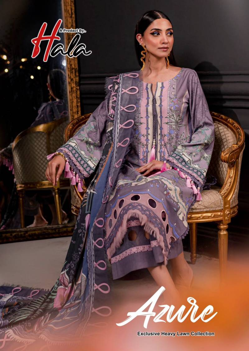 Hala Azure Vol 1 Cotton Printed Dress Material Collection