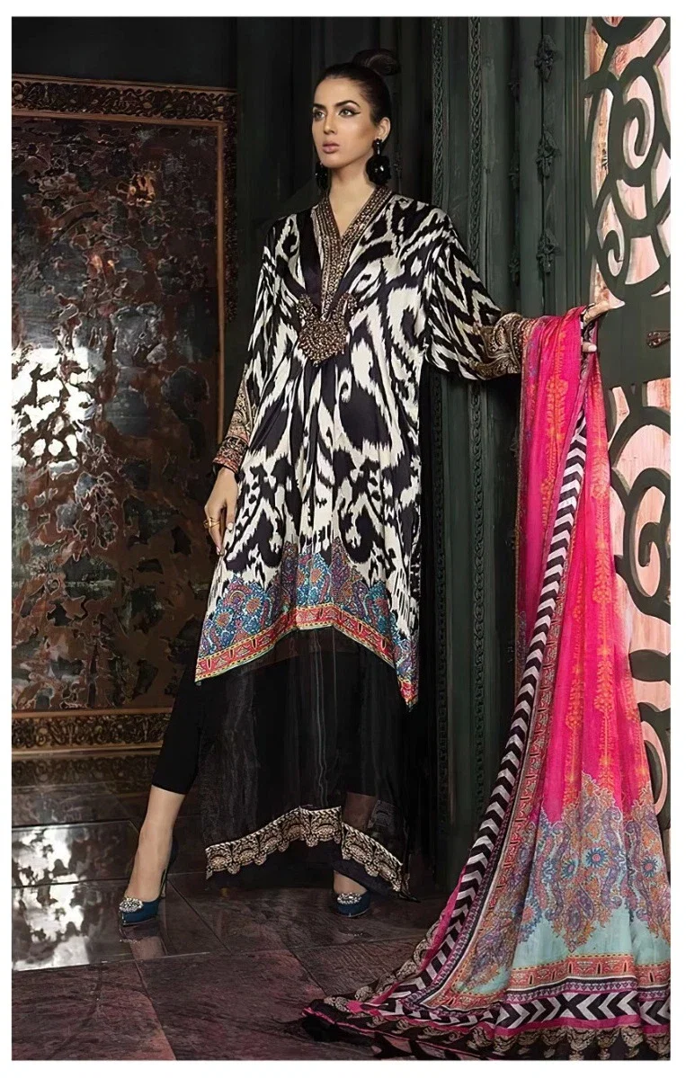 Alzohaib Az 1102 To 1105 Chiffon Dupatta Pakistani Salwar Suits
