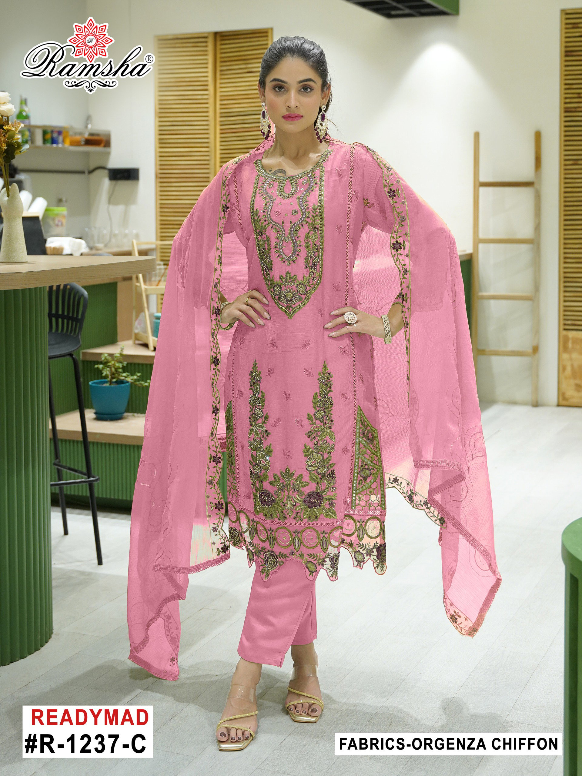 Ramsha R 1237 Ready Made Pakistani Salwar Suits