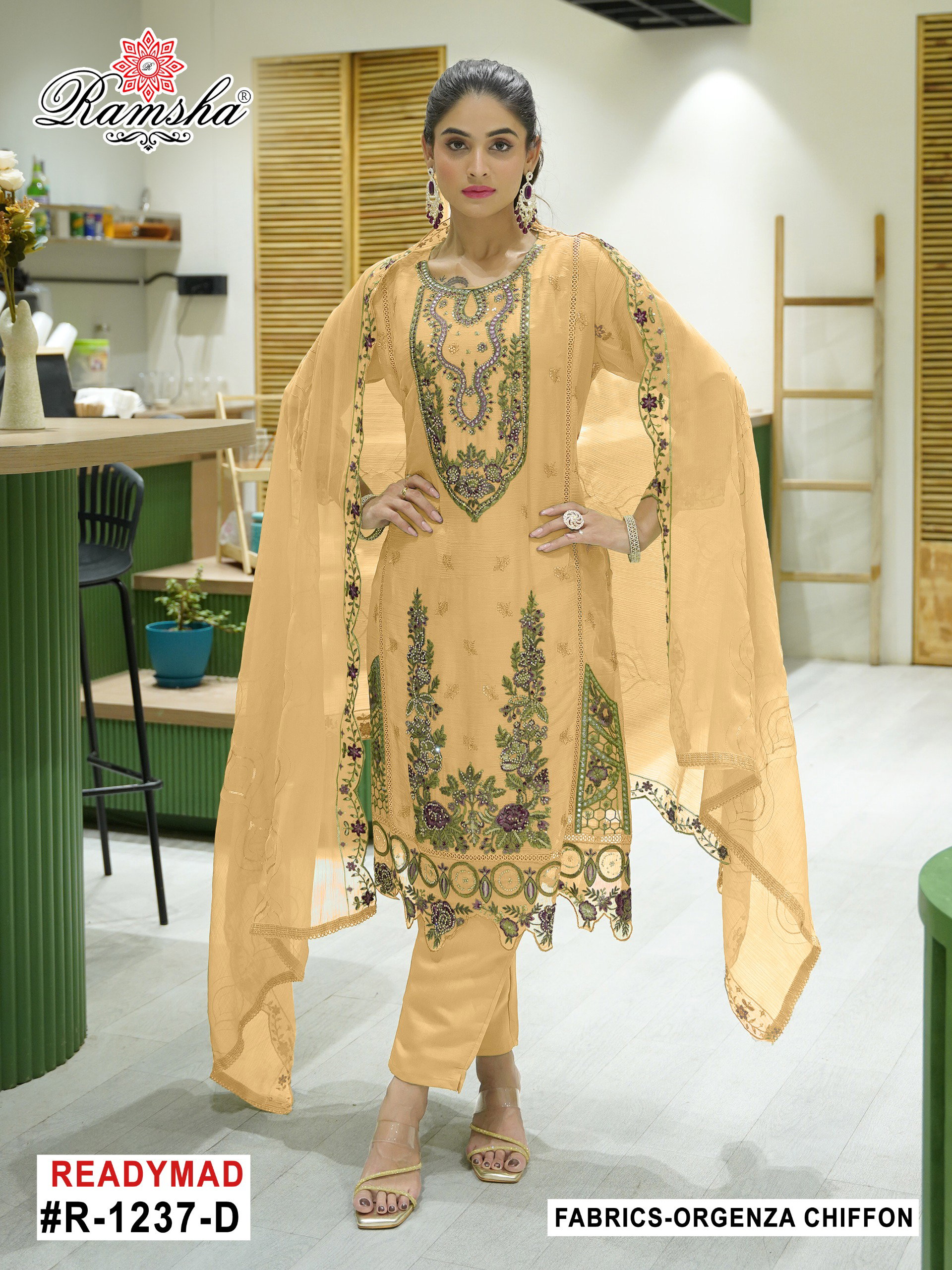 Ramsha R 1237 Ready Made Pakistani Salwar Suits