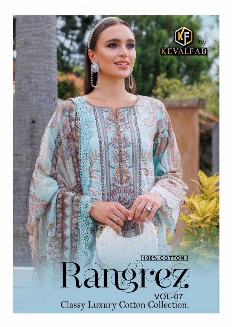 Keval Rangrez Vol 7 Karachi Cotton Dress Material Collection