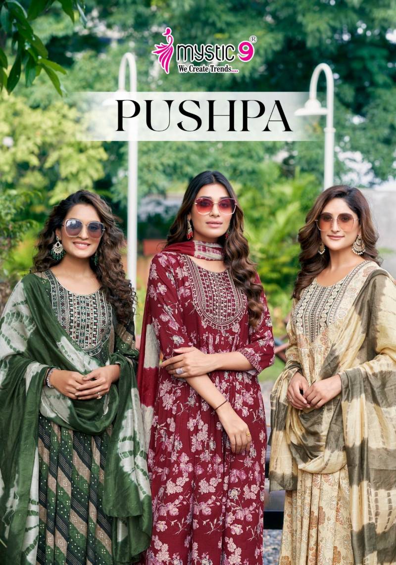 Mystic 9 Pushpa Vol 2 Kurti Bottom With Dupatta Collection