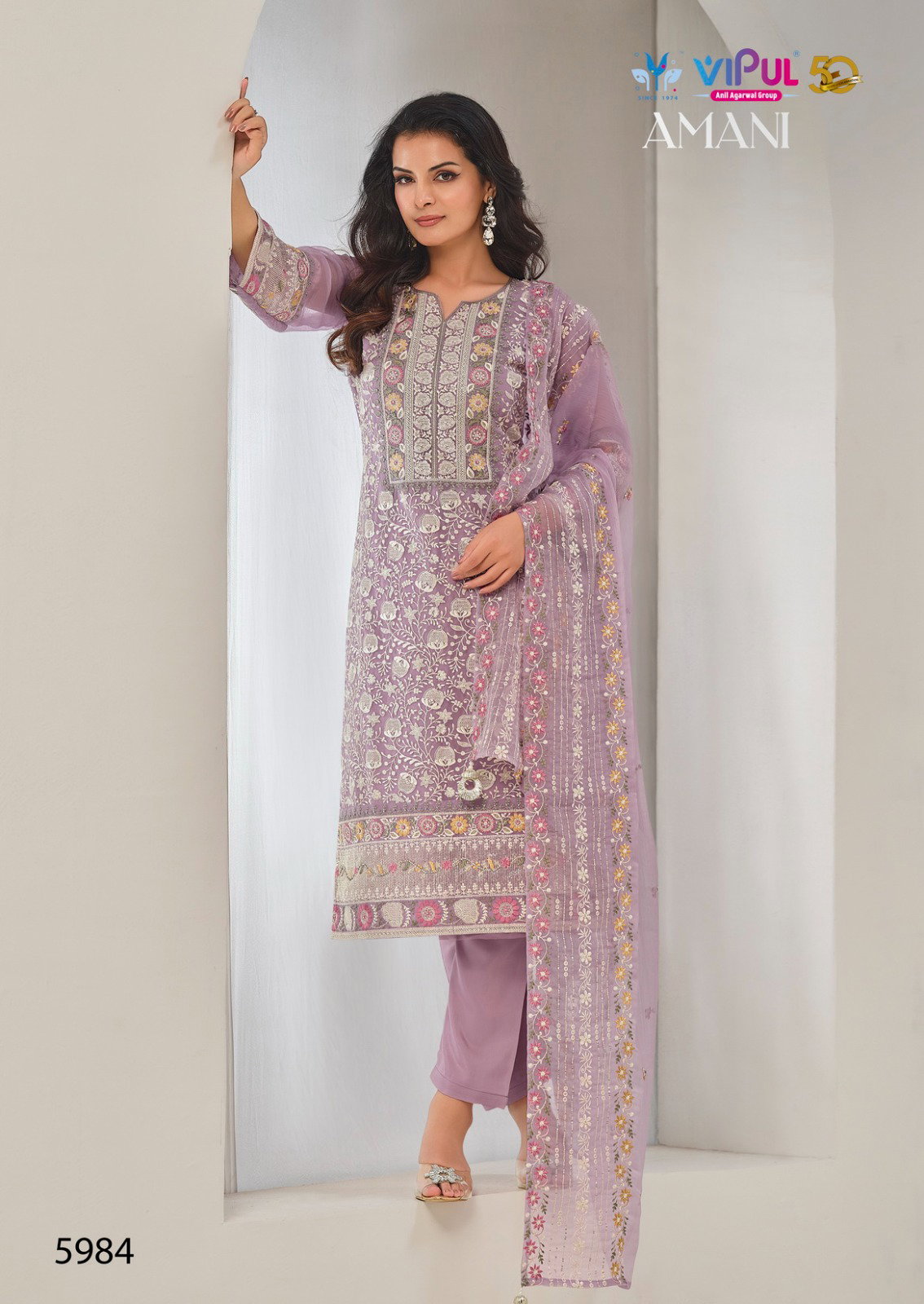 Vipul Amani Embroidered Salwar Suits Collection
