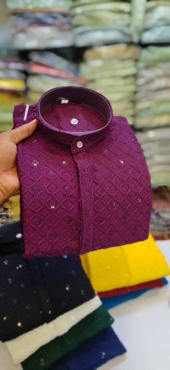 Rayon Viscose Sequence Vol 6 Mens Short Kurta Collection