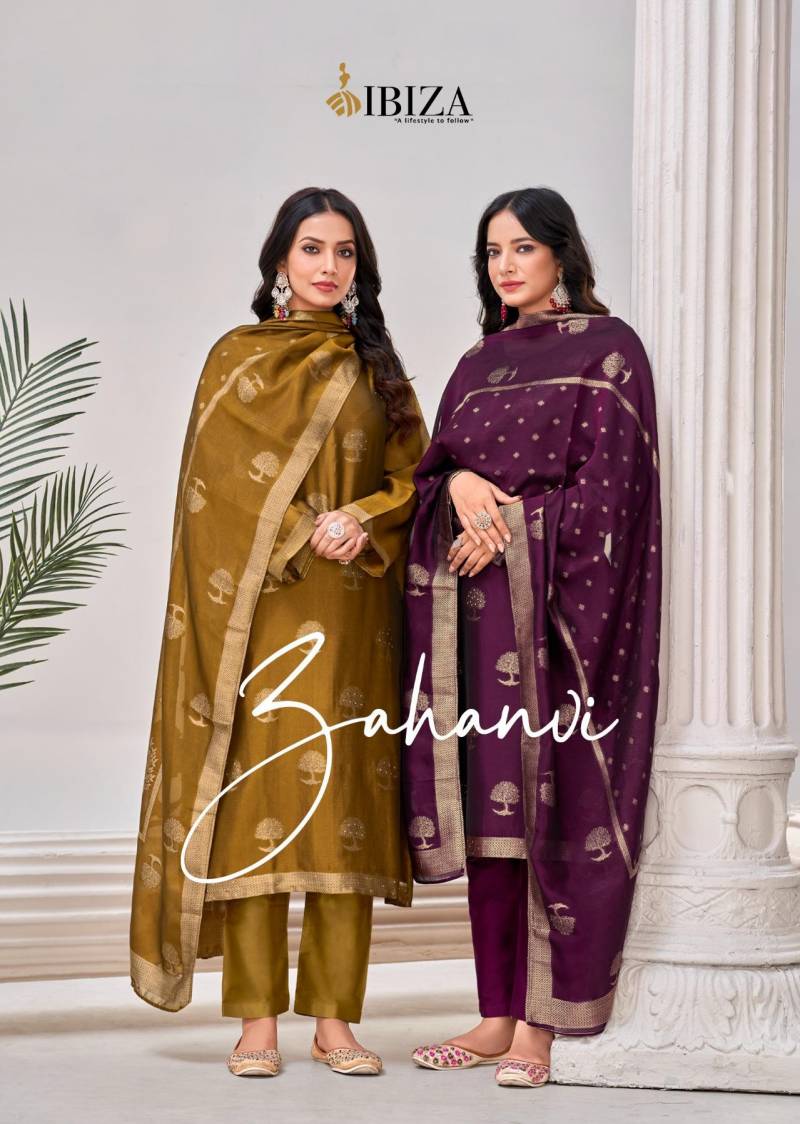 Ibiza Zahanvi Designer Silk Salwar Kameez Collection