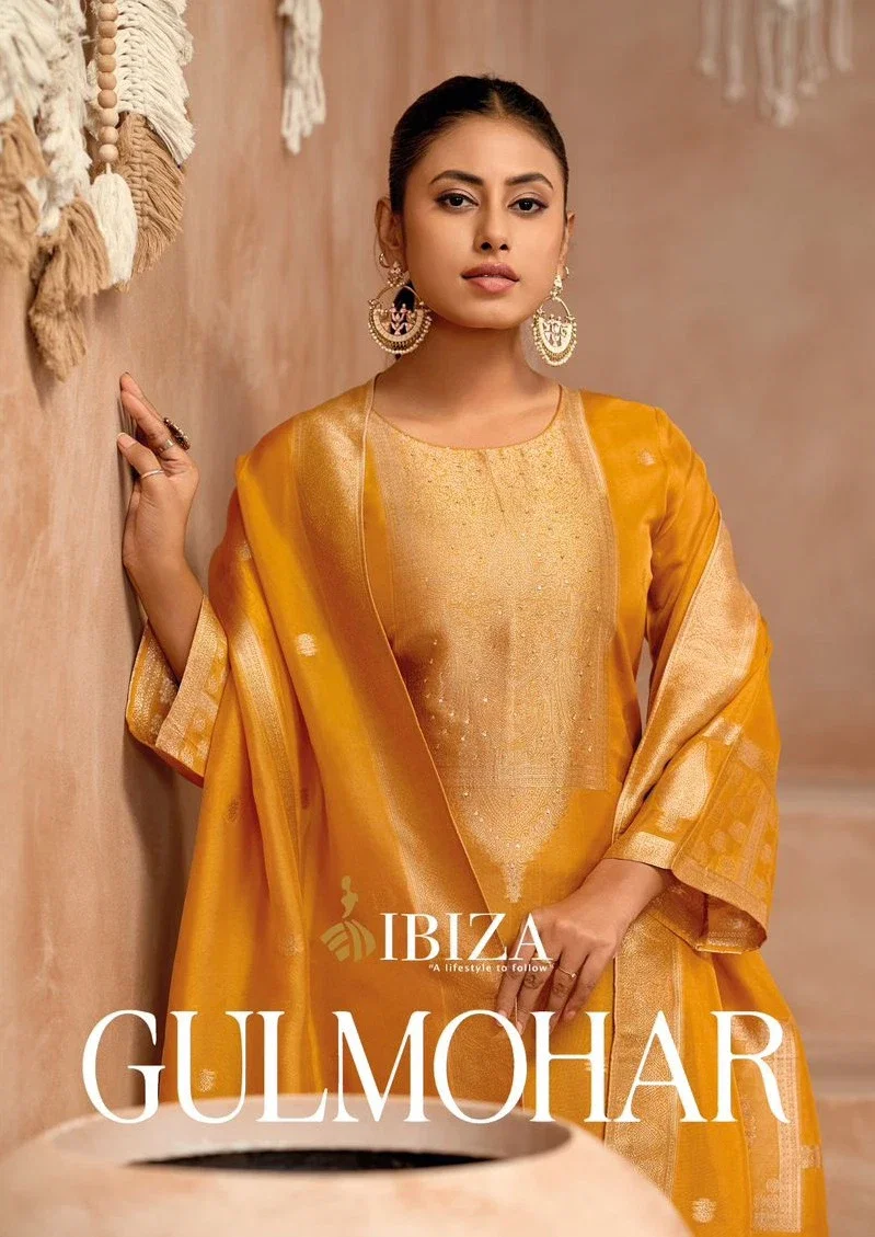 Ibiza Gulmohar Banglory Silk Salwar Kameez Collection