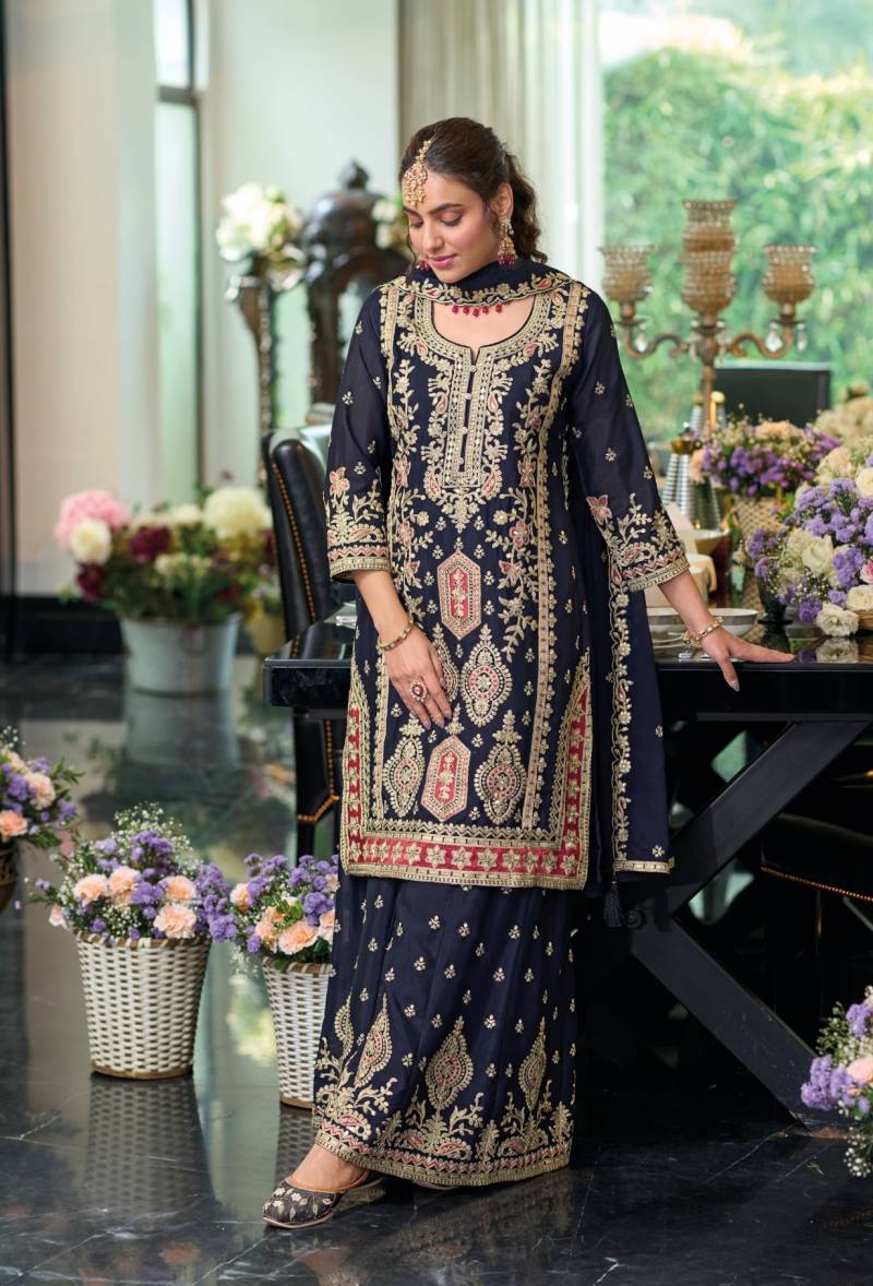 Eba Mehar Chinon Embroidered Salwar Suit Collection