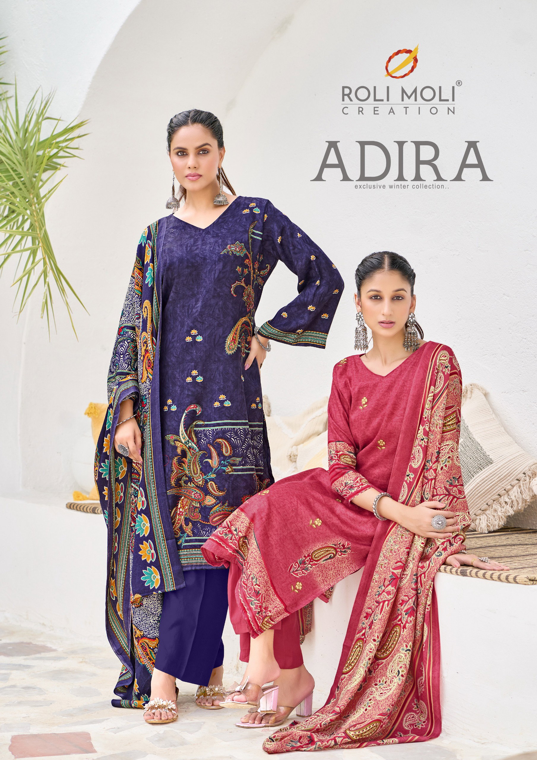 Roli Moli Adira Pashmina Dress Material Collection