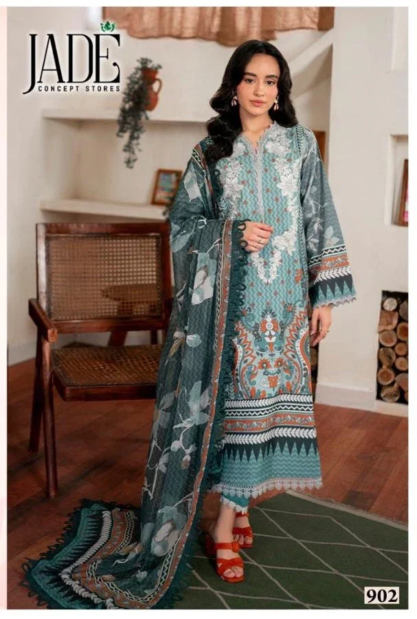 Jade Bin Saeed Vol 9 Heavy Cotton Luxury Dress Material