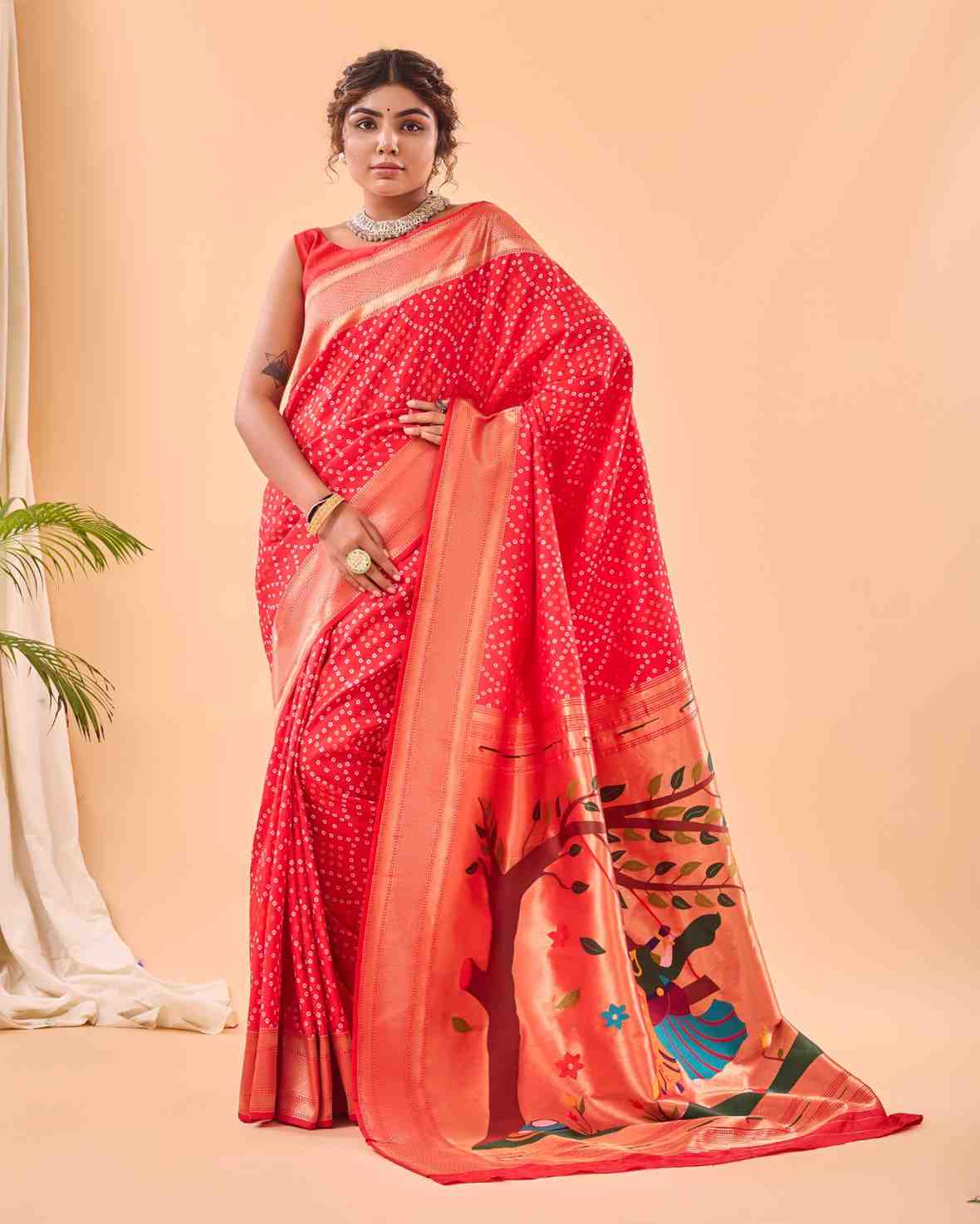 Kc 3056 Designer Pathani Silk Saree Collection