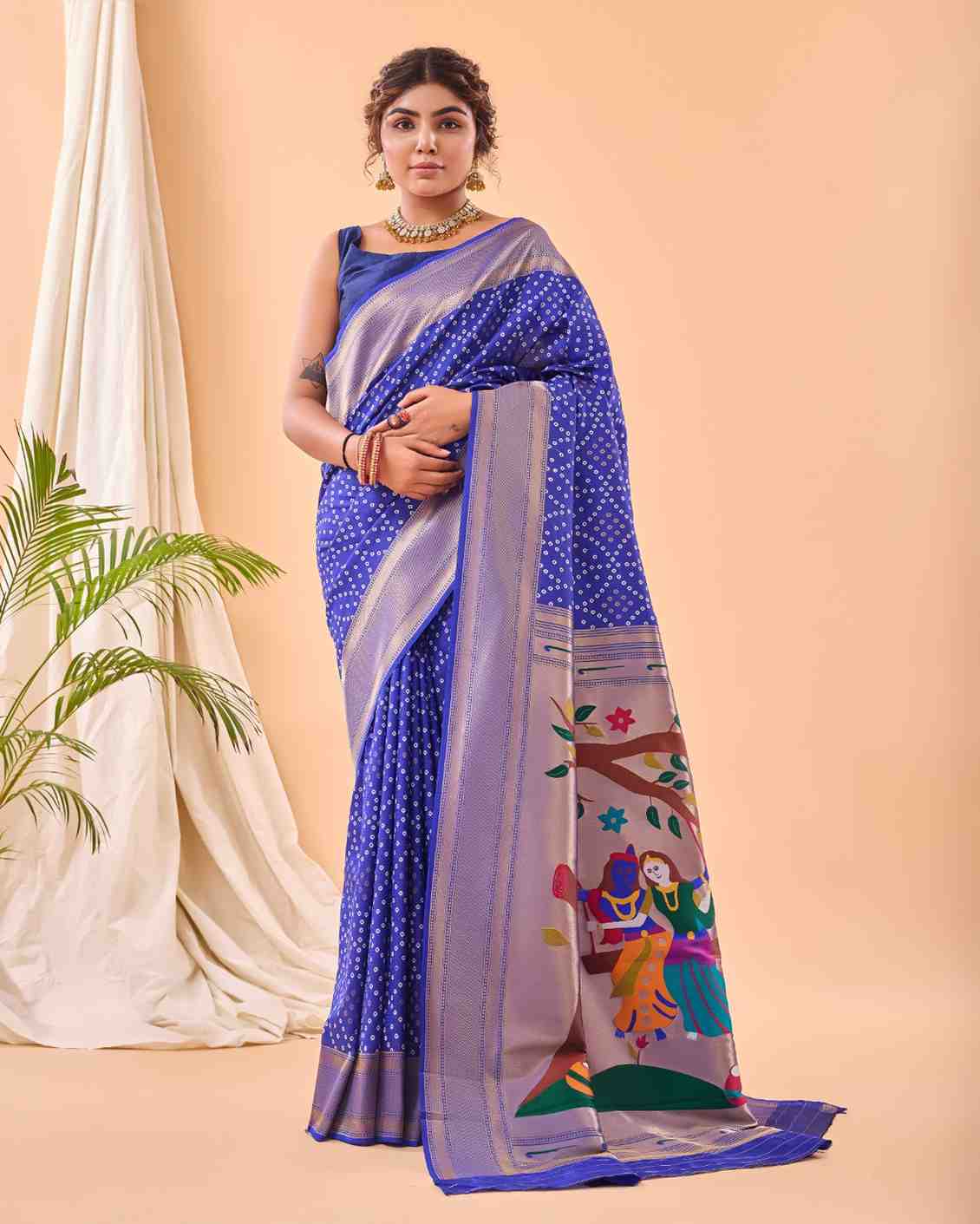 Kc 3056 Designer Pathani Silk Saree Collection