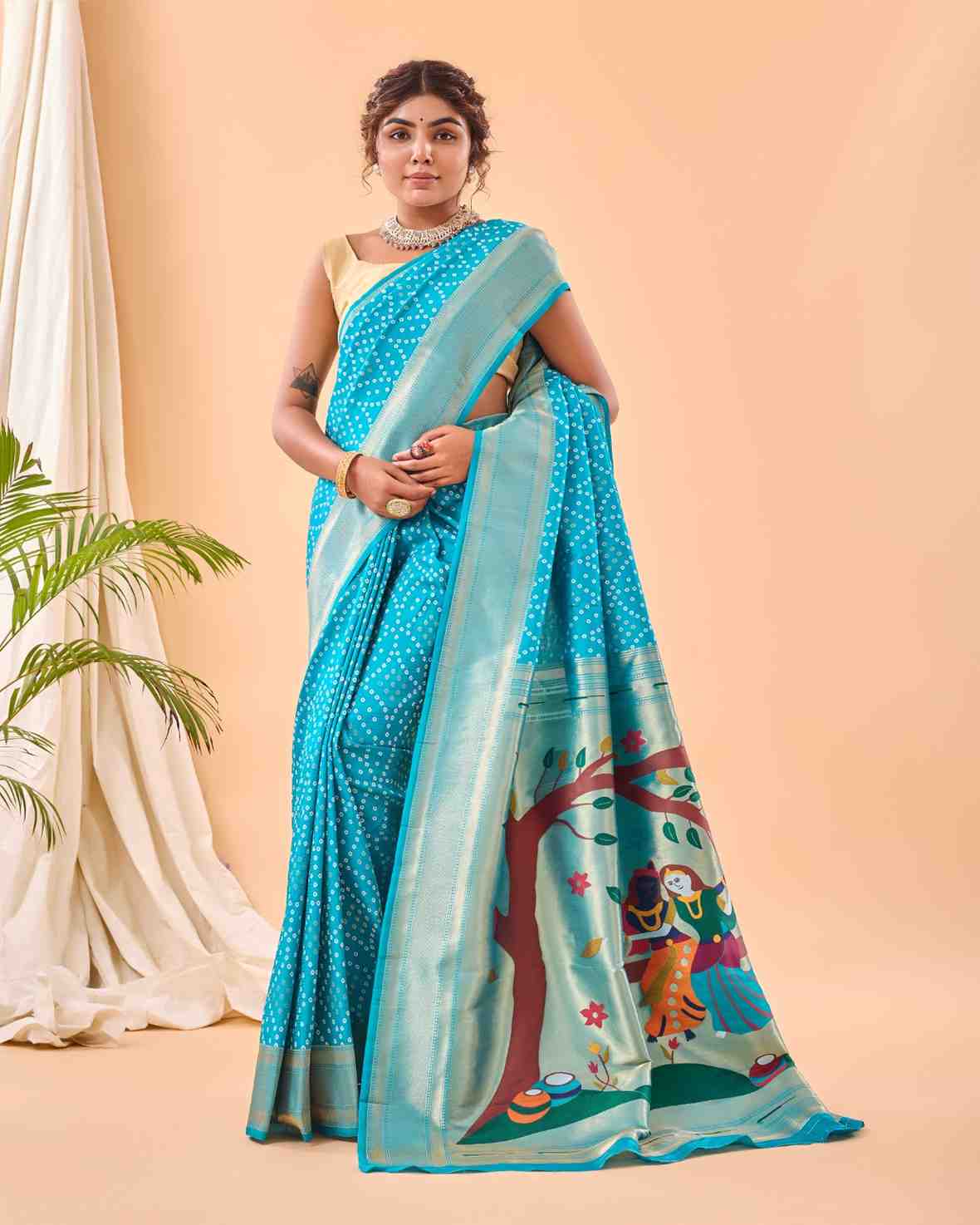 Kc 3056 Designer Pathani Silk Saree Collection