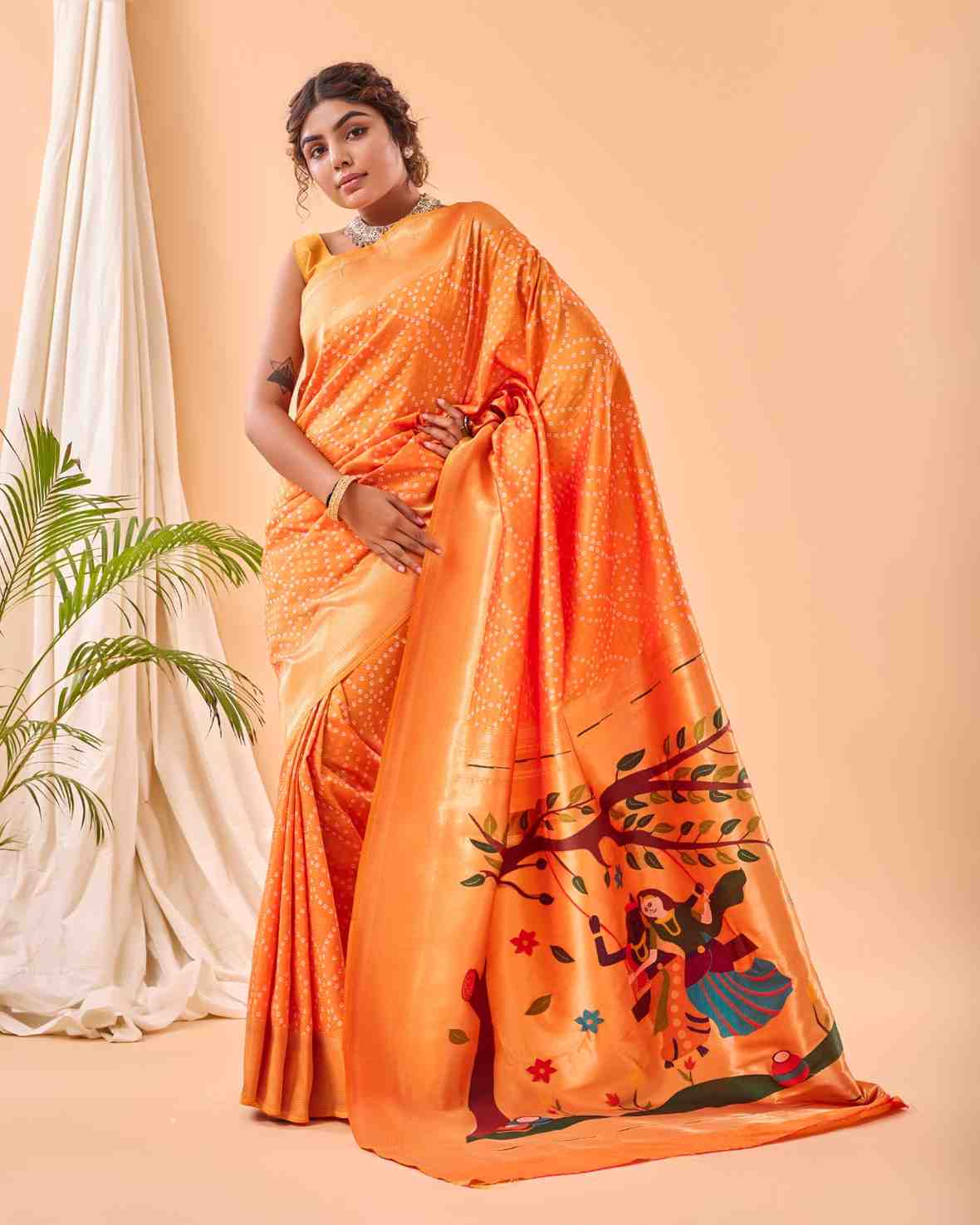 Kc 3056 Designer Pathani Silk Saree Collection