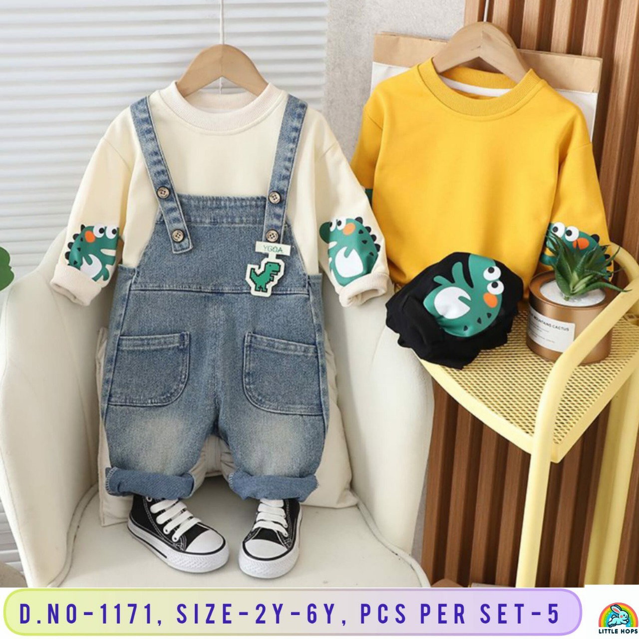 Little Baby 1171 Denim Dungaree Kids Wear Collection