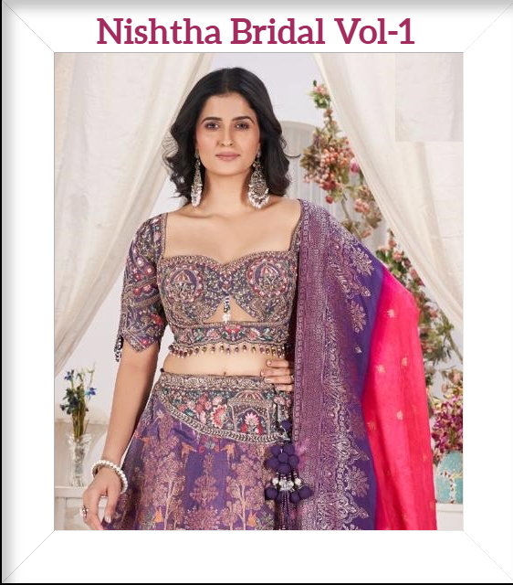 Nishtha Bridal Vol 1 Jacquard Designer Lehenga Choli Collection