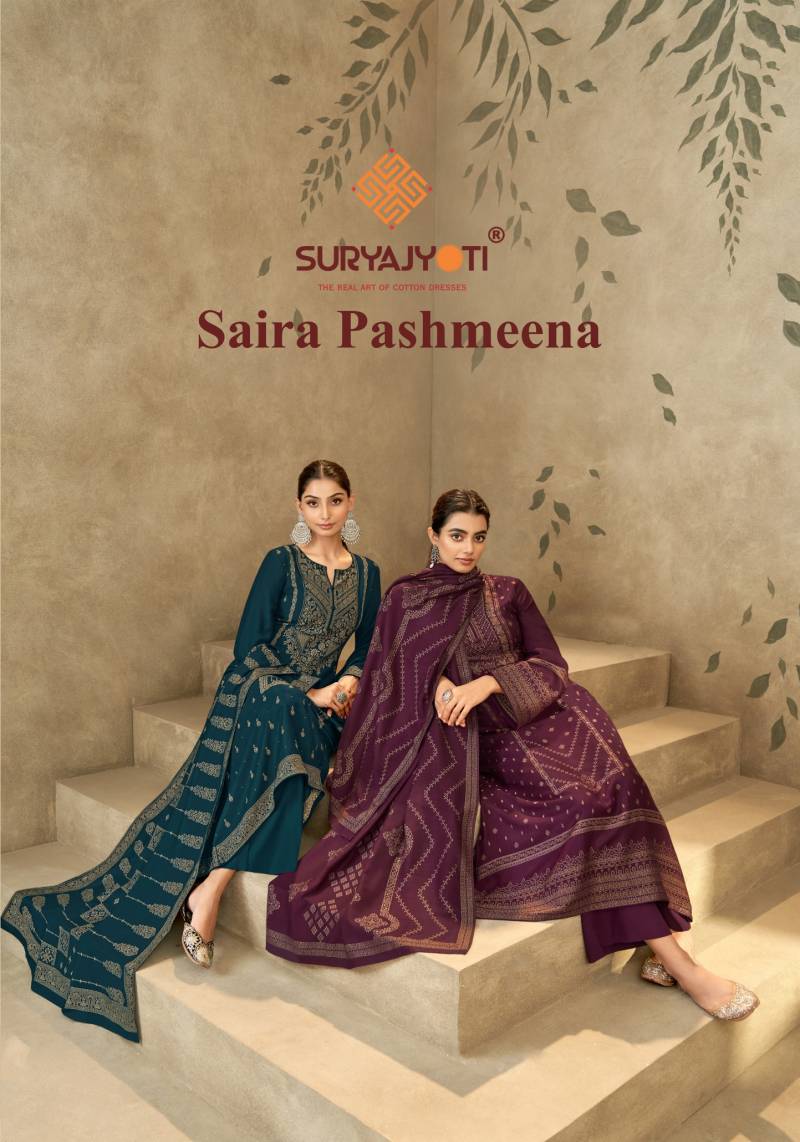 Suryajyoti Saira Pashmeena Vol 1 Dress Material Collection