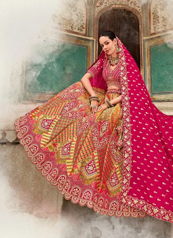 Kalamkari By Surshyam Banarasi Silk Designer Lehenga Choli Collection