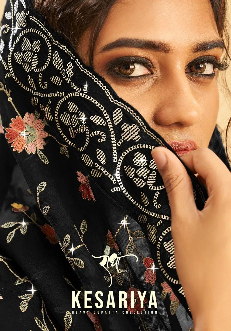 Radha Kesariya Organza Embroidered Salwar Suit Collection