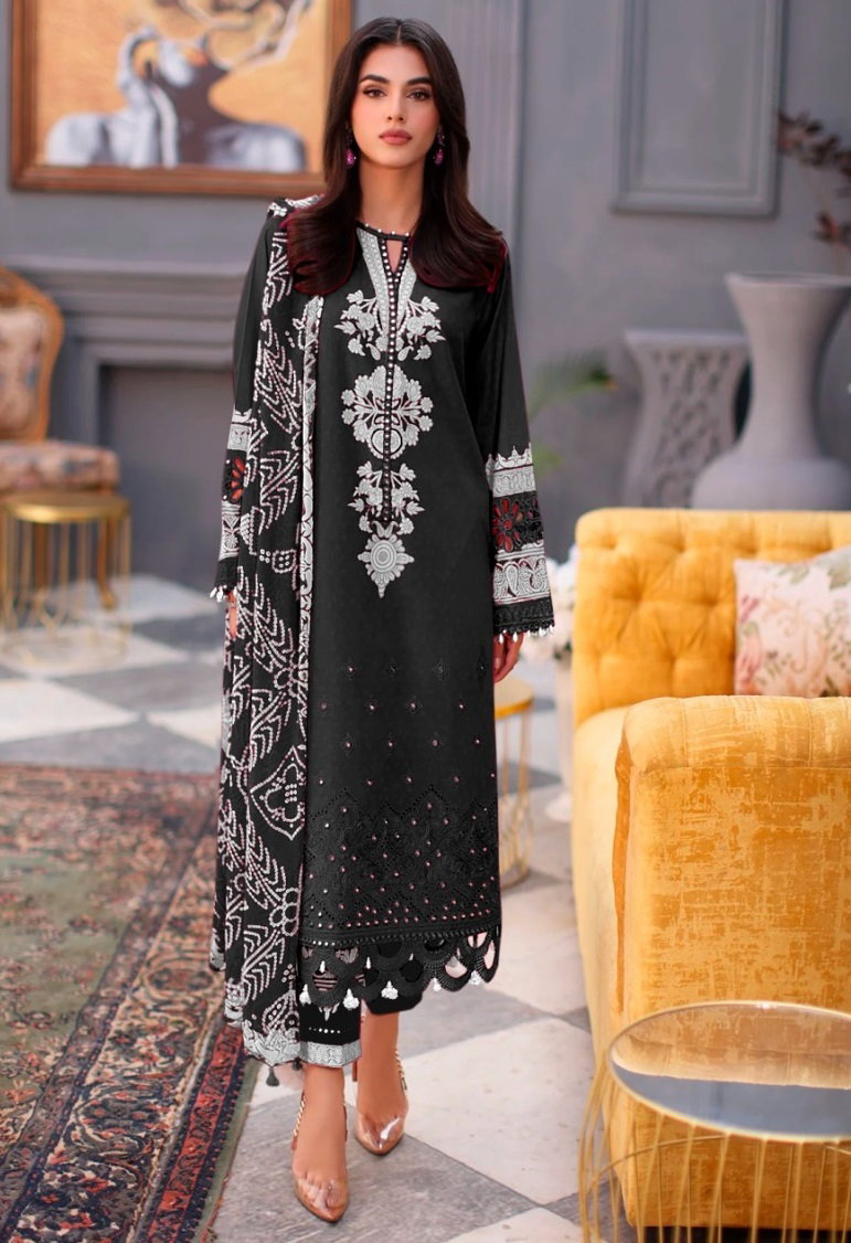Taj 564 To 566 Chiffon Dupatta Pakistani Salwar Suits Collection