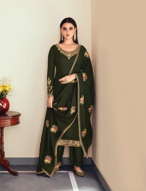 Aashirwad Sunehri Georgette Salwar Kameez Collection