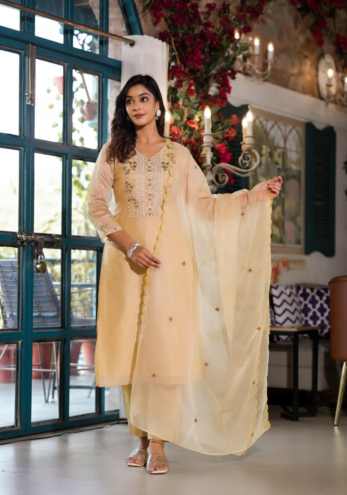 Label Khoj 9607 Kurti Bottom With Dupatta Collection