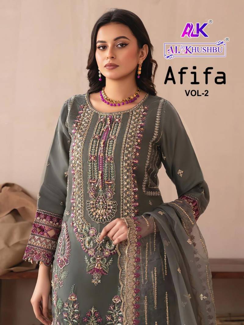 Al Khushbu Afifa Vol 2 Georgette Pakistani Salwar Suits