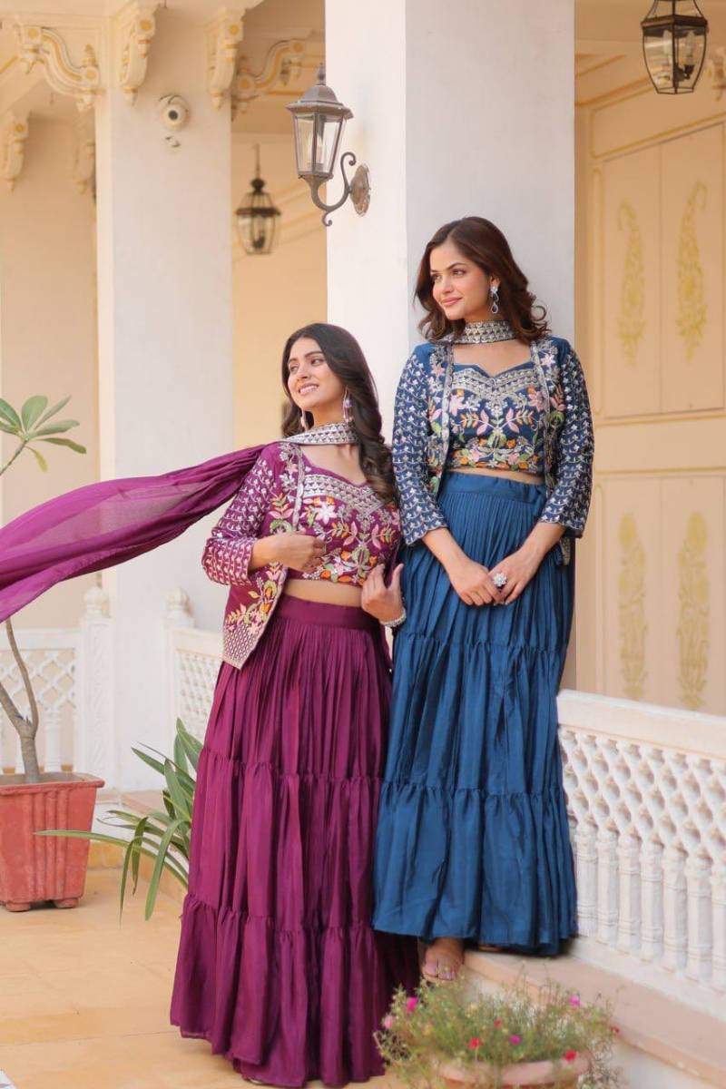 Anamika Vol 137 Chinon Designer Lehenga Choli Collection