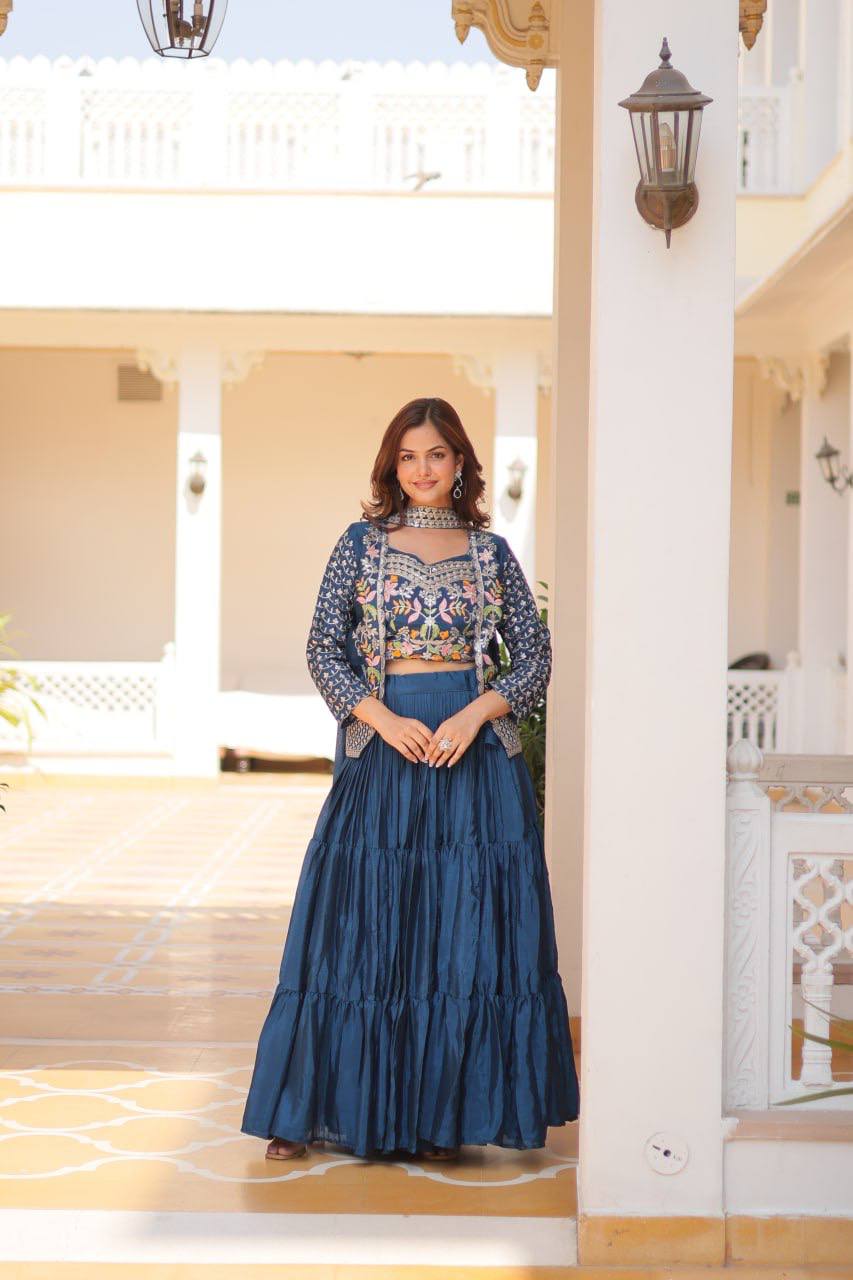 Anamika Vol 137 Chinon Designer Lehenga Choli Collection