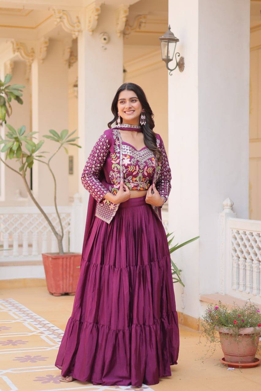 Anamika Vol 137 Chinon Designer Lehenga Choli Collection
