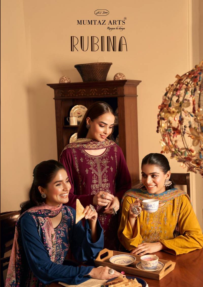 Mumtaz Rubina Viscose Pashmina Designer Dress Material
