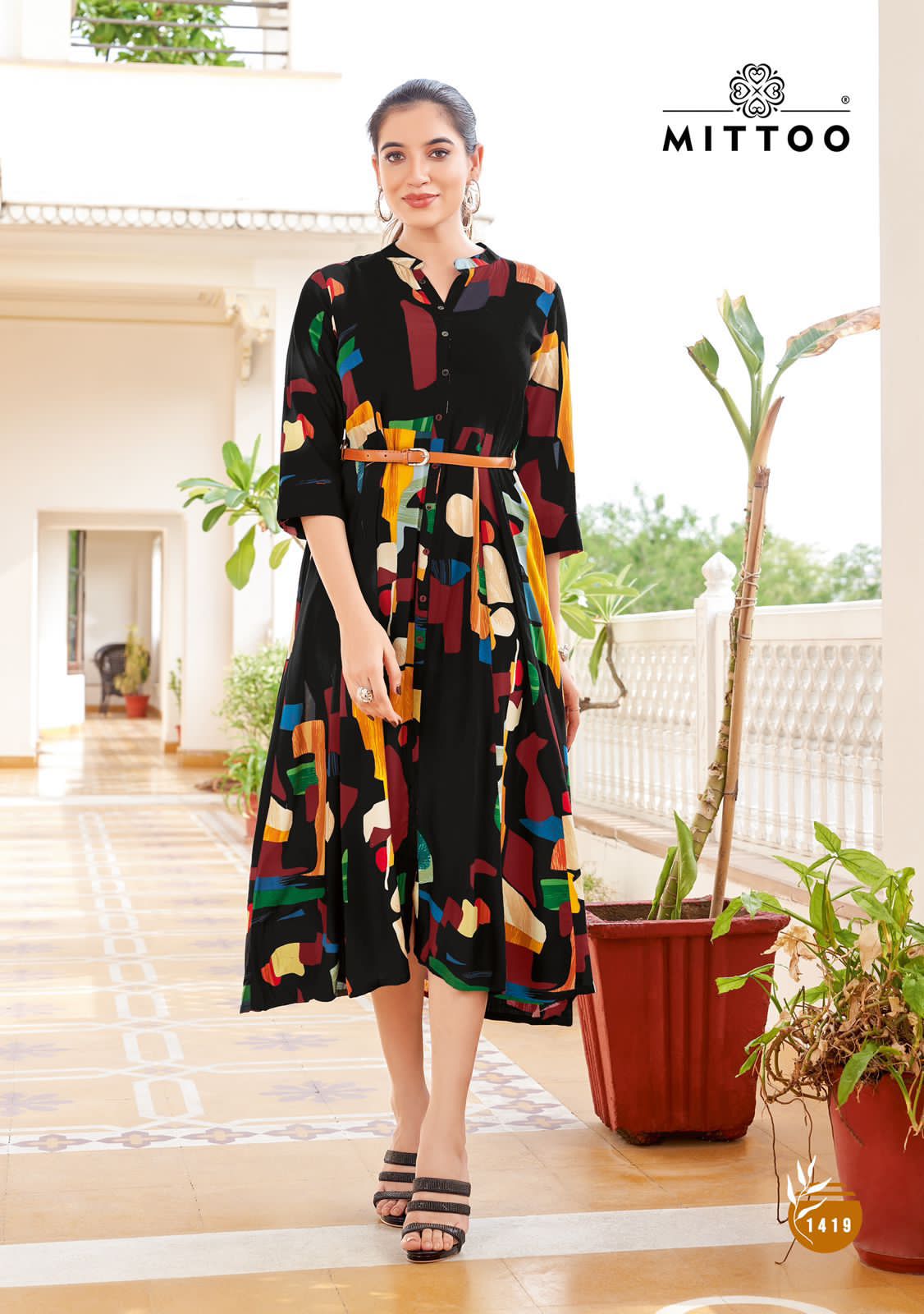 Mittoo Belt Vol 17 Rayon Printed Fancy Kurti Collection
