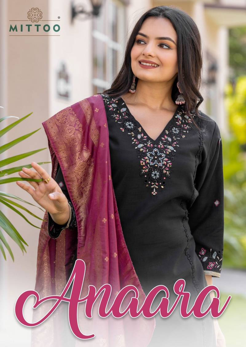 Mittoo Anaara Modal Slub Kurti Bottom With Dupatta