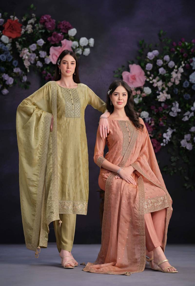 Vipul Jarkan Vol 5 Organza Designer Salwar Suits Collection