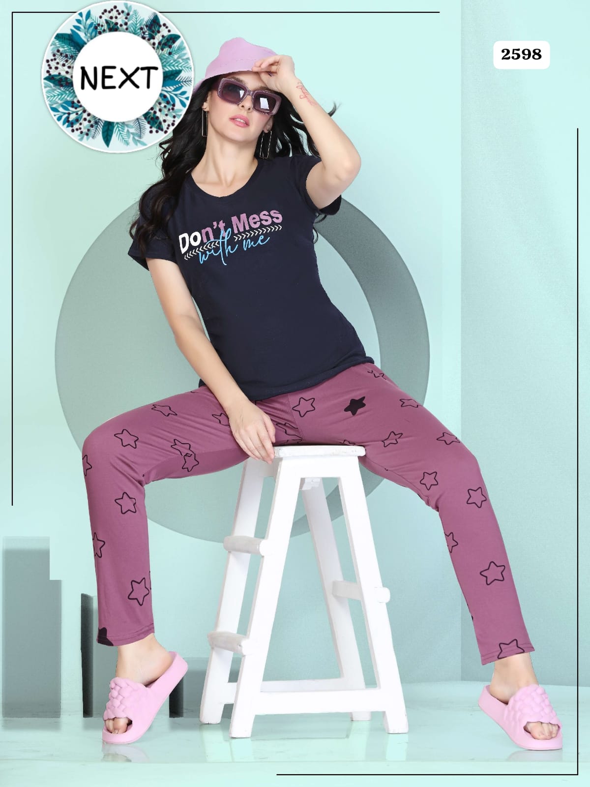 Summer Special Vol Dk 2598 Shinker Hosiery Cotton Nigth Suit