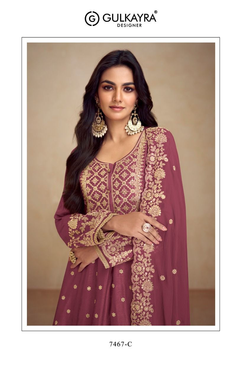 Gulkayra Rihaana Designer Chinon Designer Salwar Kameez Collection